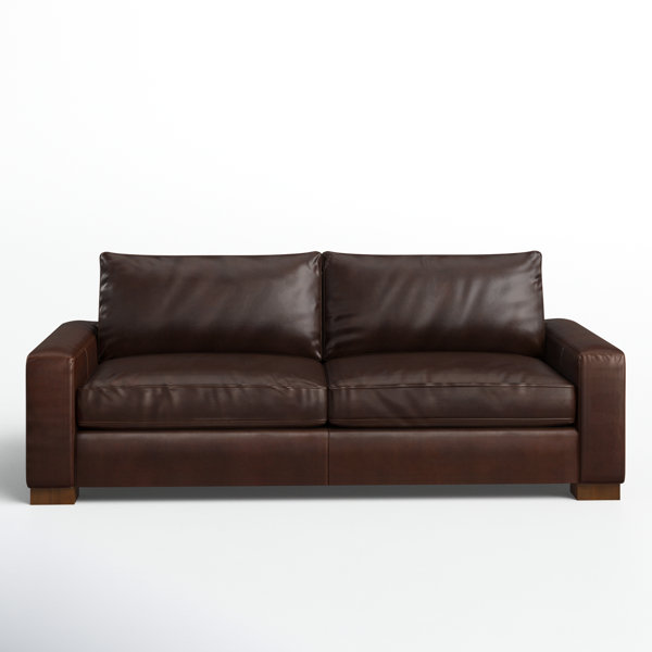 Jonie 91'' Genuine Leather Sleeper Sofa & Reviews Joss & Main
